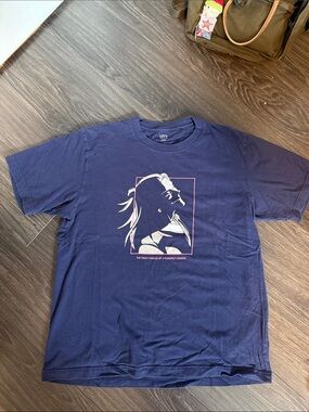 Indigo Uniqlo Tshirt - jujutsu kaisen collaboration